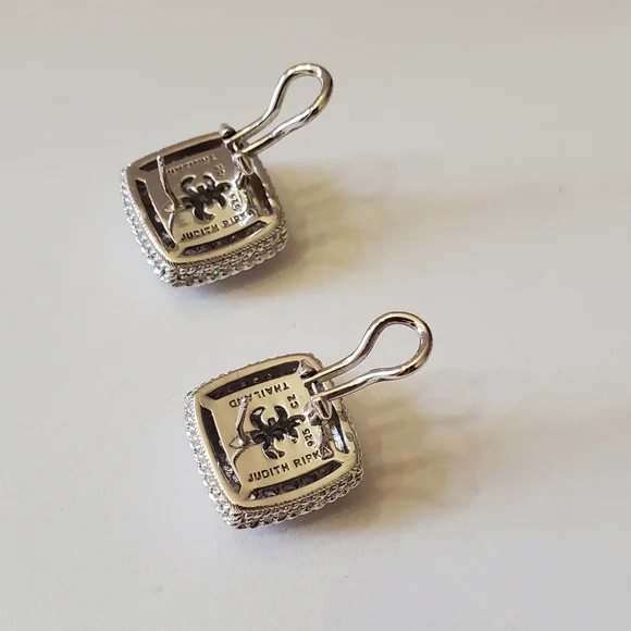 Judith Ripka Pave Diamonique Earrings - Picture 5 of 13